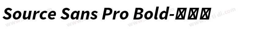Source Sans Pro Bold字体转换
